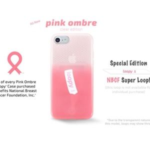 iPhone 6/7/8 pink ombré loopy case